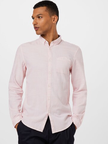 TOM TAILOR DENIM Regular fit Button Up Shirt in Pink: front