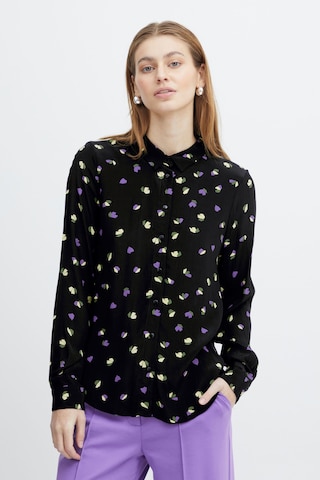 ICHI Blouse 'Elima' in Black: front