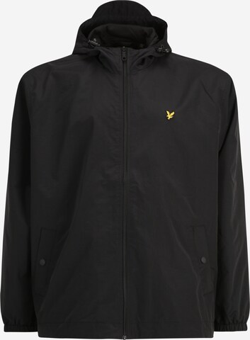 Geacă de primăvară-toamnă de la Lyle & Scott Big&Tall pe negru: față