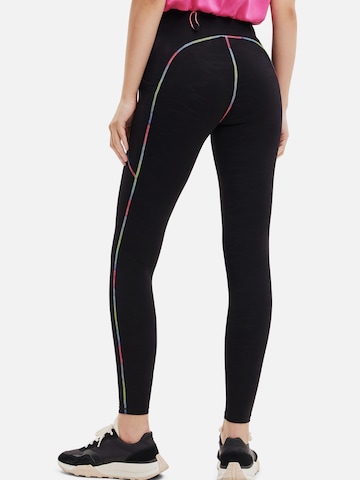 Desigual Skinny Leggingsit värissä musta