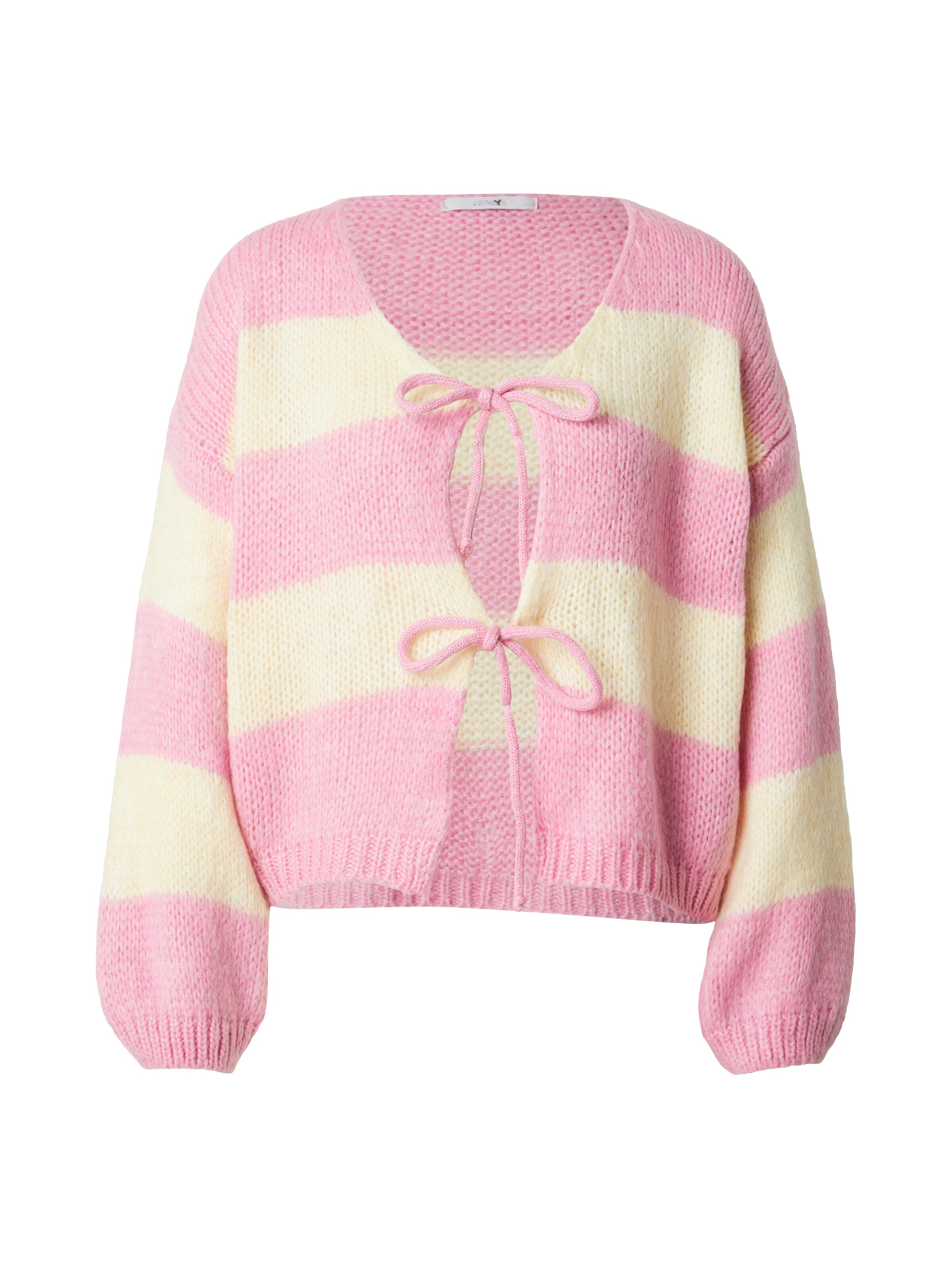 Hailys Knit cardigan in XS-S in Dusky pink / White, Item view