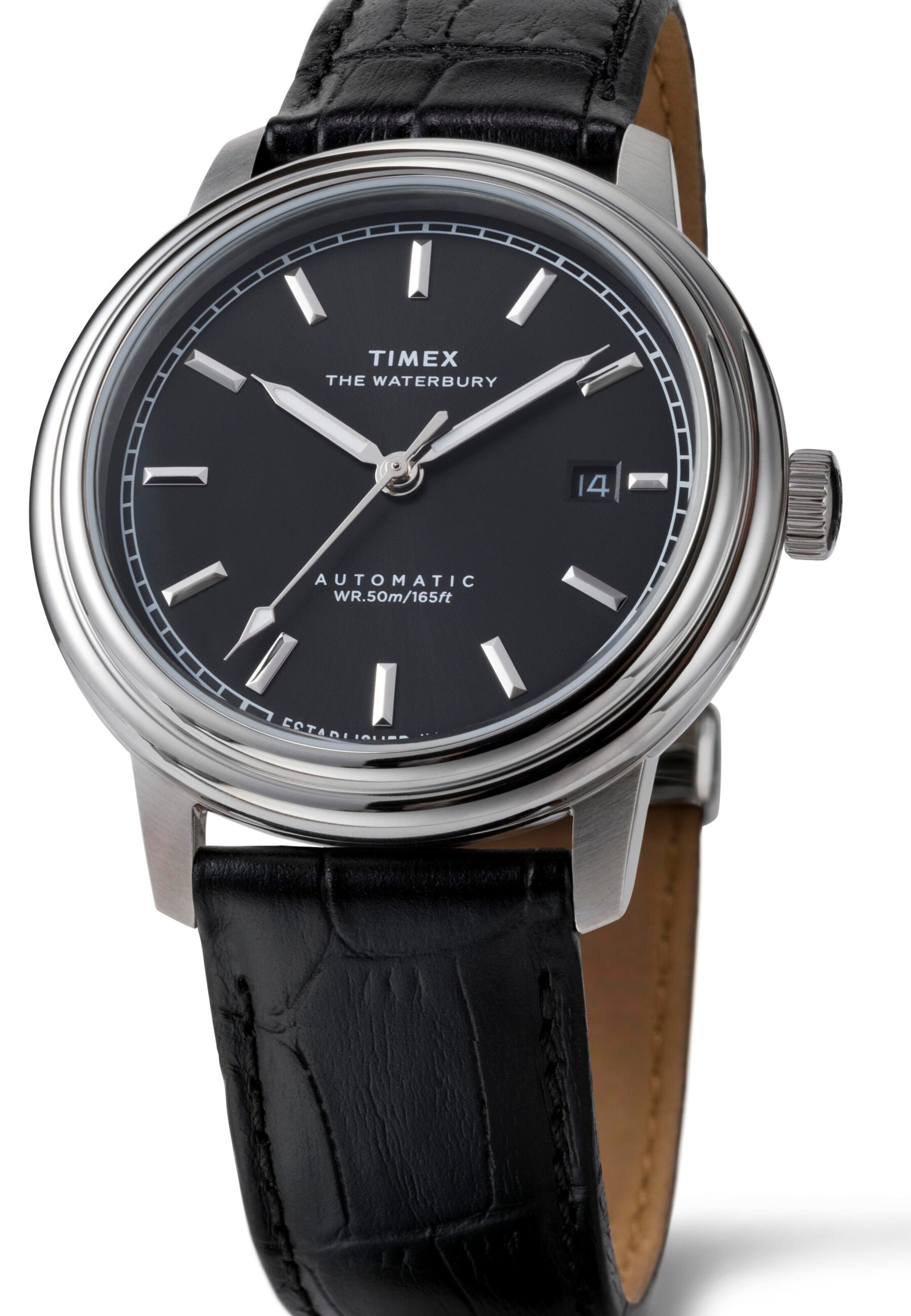 TIMEX Uhr 'Waterbury Metropolitan' in Schwarz: Vorderseite