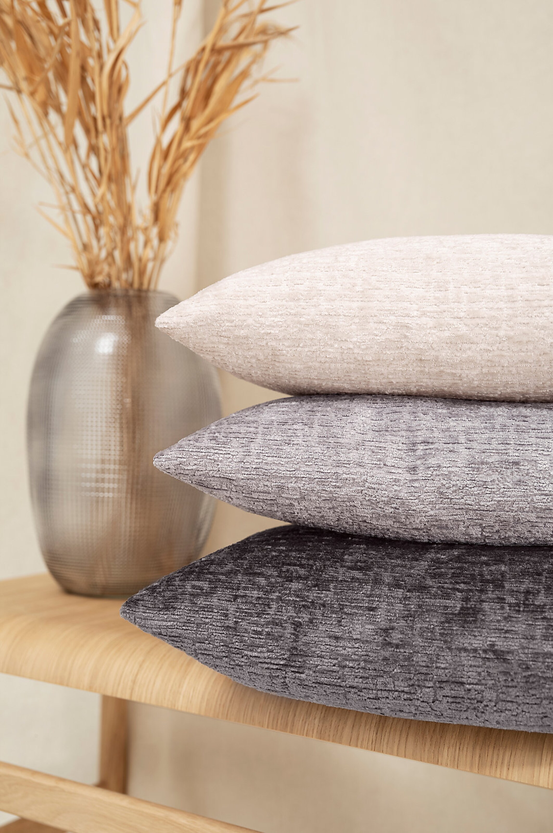 Männer Wohn-Accessoires MAGMA Kissenhülle 'Cloe' in Anthrazit - JP96724 Männer Wohn-Accessoires MAGMA Kissenhülle 'Cloe' in Anthrazit - JP96724