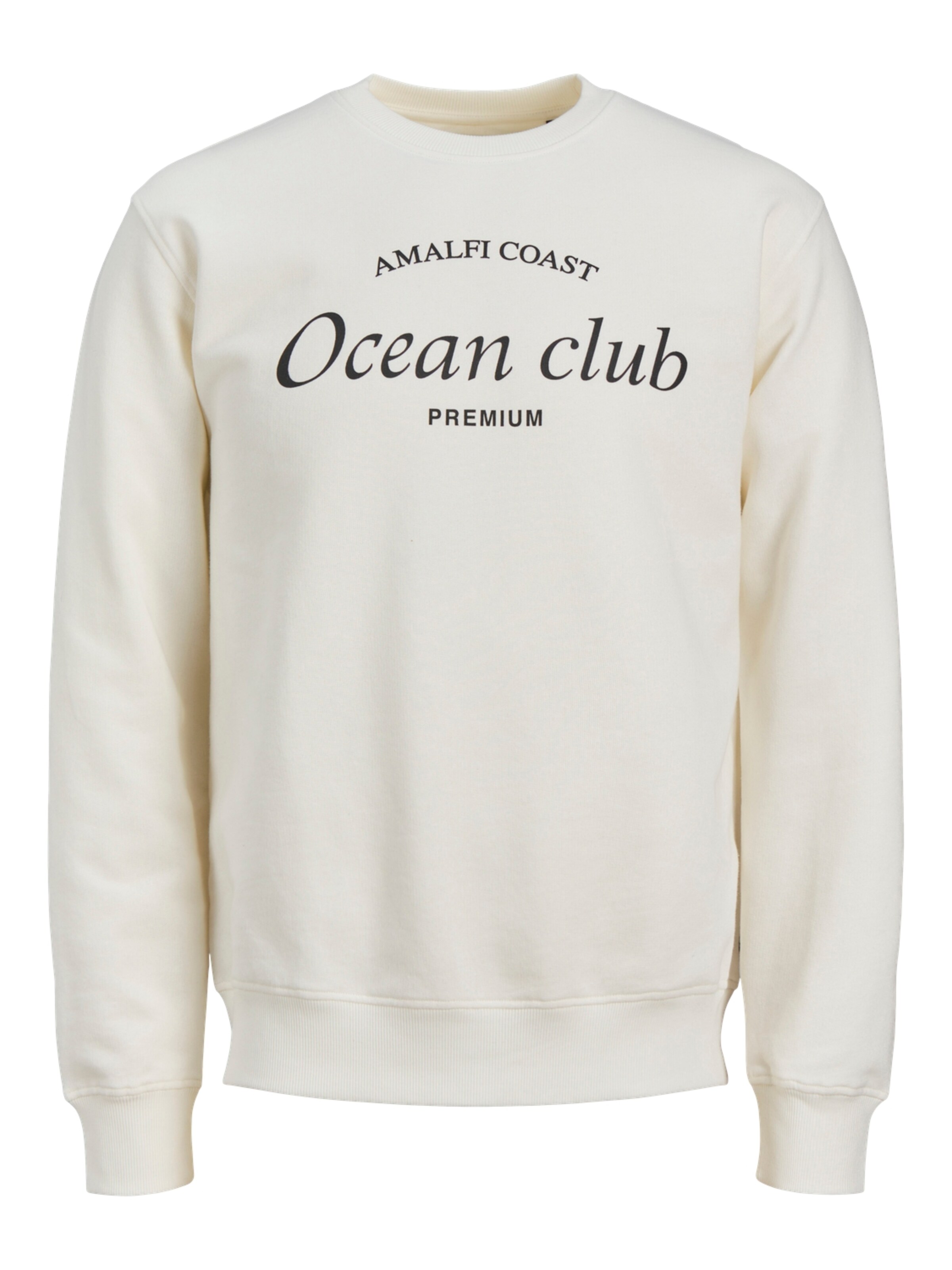 JACK & JONES Sweatshirt 'Ocean Club' in Beige: front