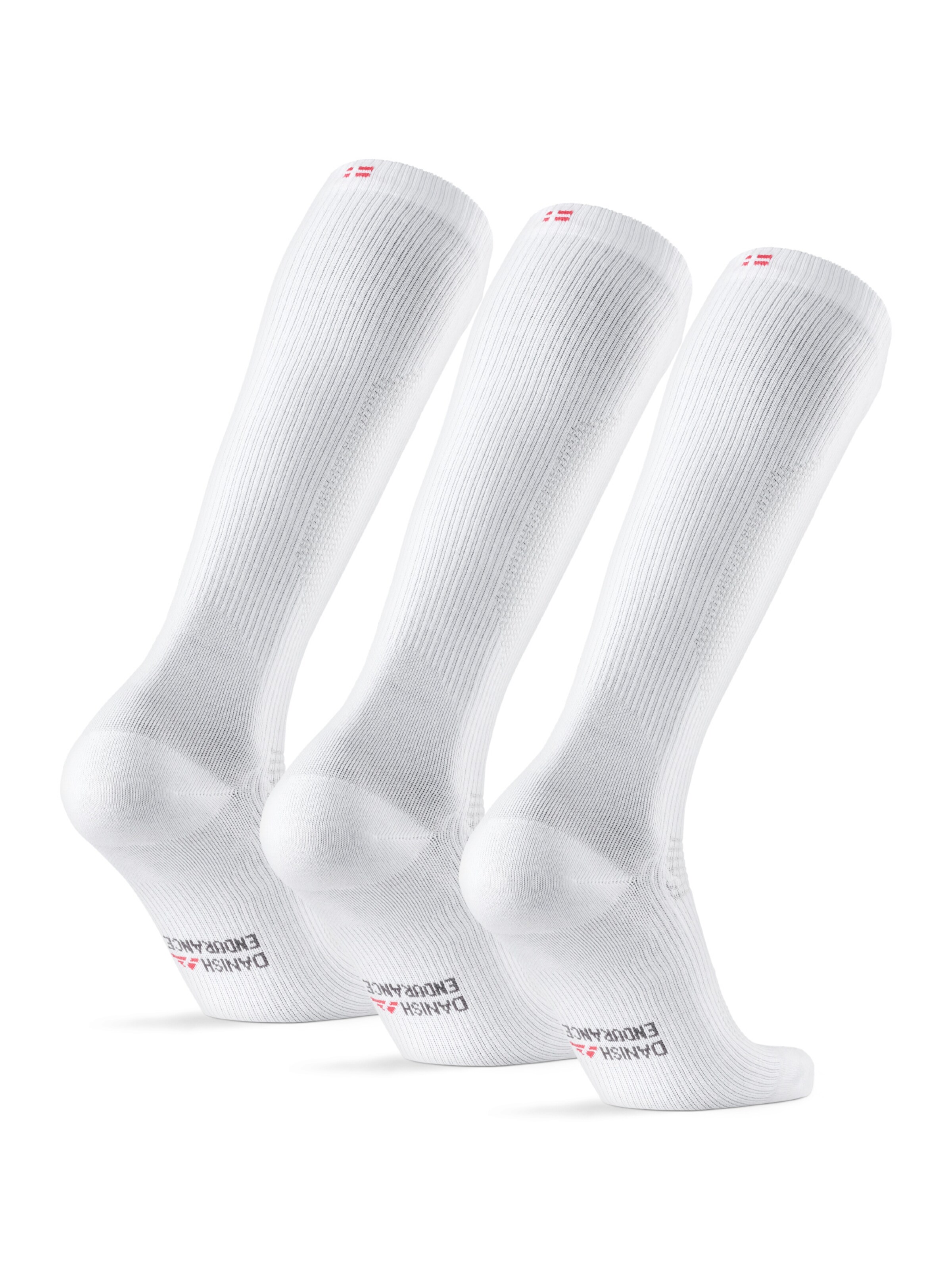 DANISH ENDURANCE Sportssokker 'Organic Compression' i hvid