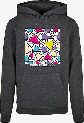 Sweat-shirt 'Geometric Retro' Mister Tee en gris : devant