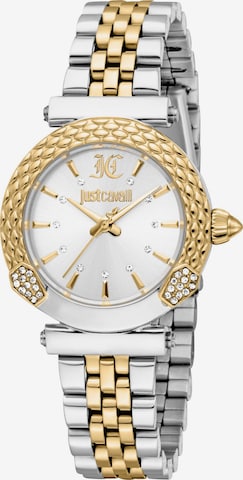 Just Cavalli Time Analoguhr in Silber: Vorderseite