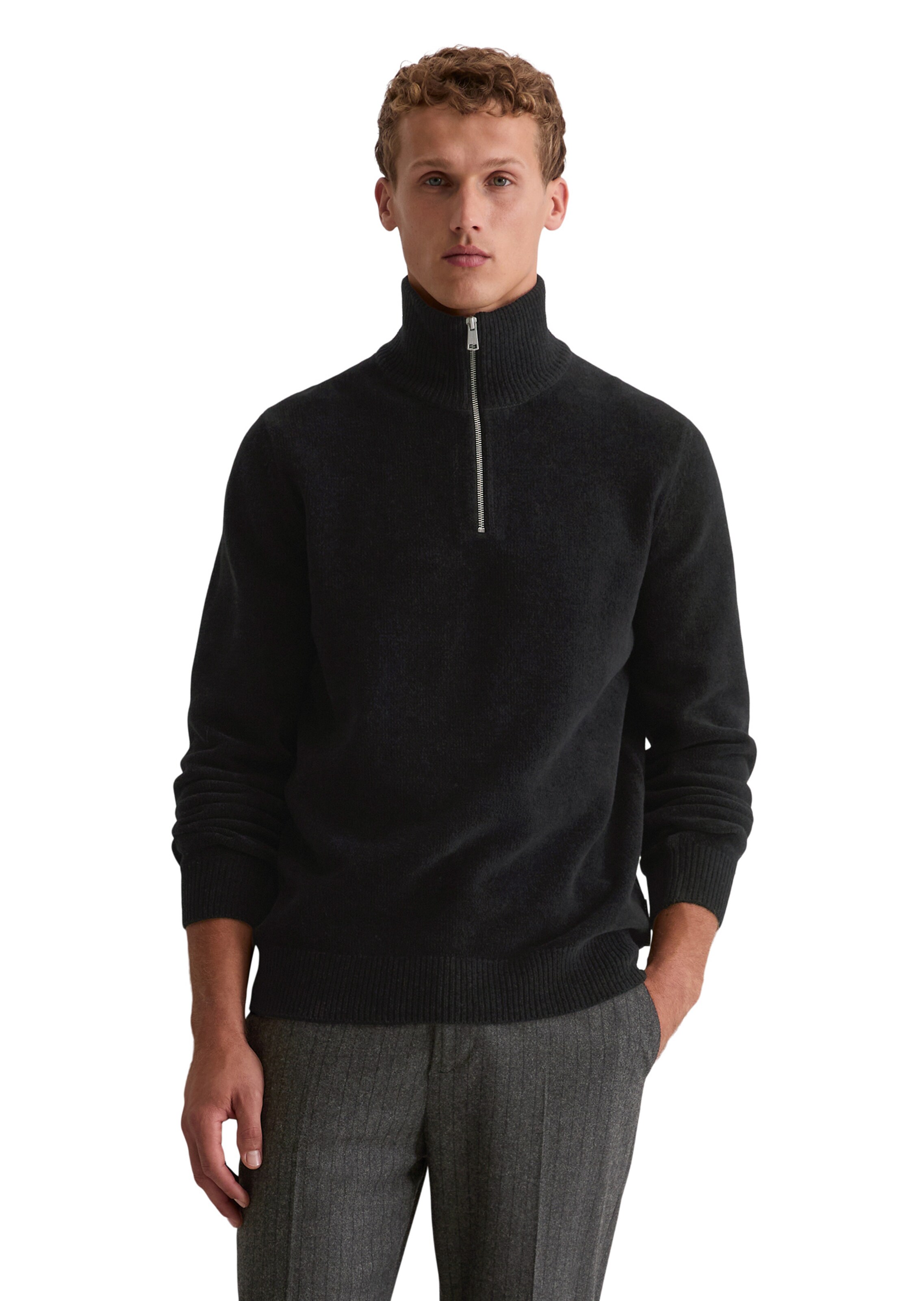 Marc O'Polo Pullover in Schwarz: Vorderseite