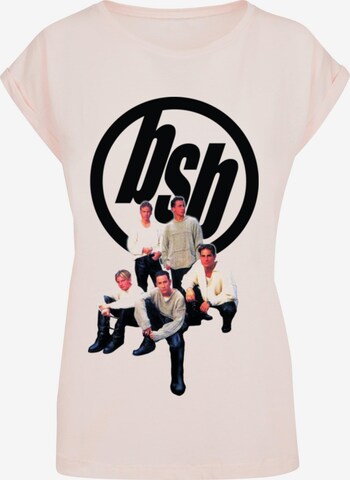 Merchcode T-Shirt 'Backstreet Boys' in Pink: predná strana