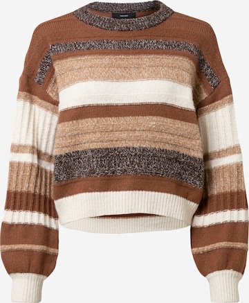 VERO MODA Sweater 'GRACELYN' in Brown: front