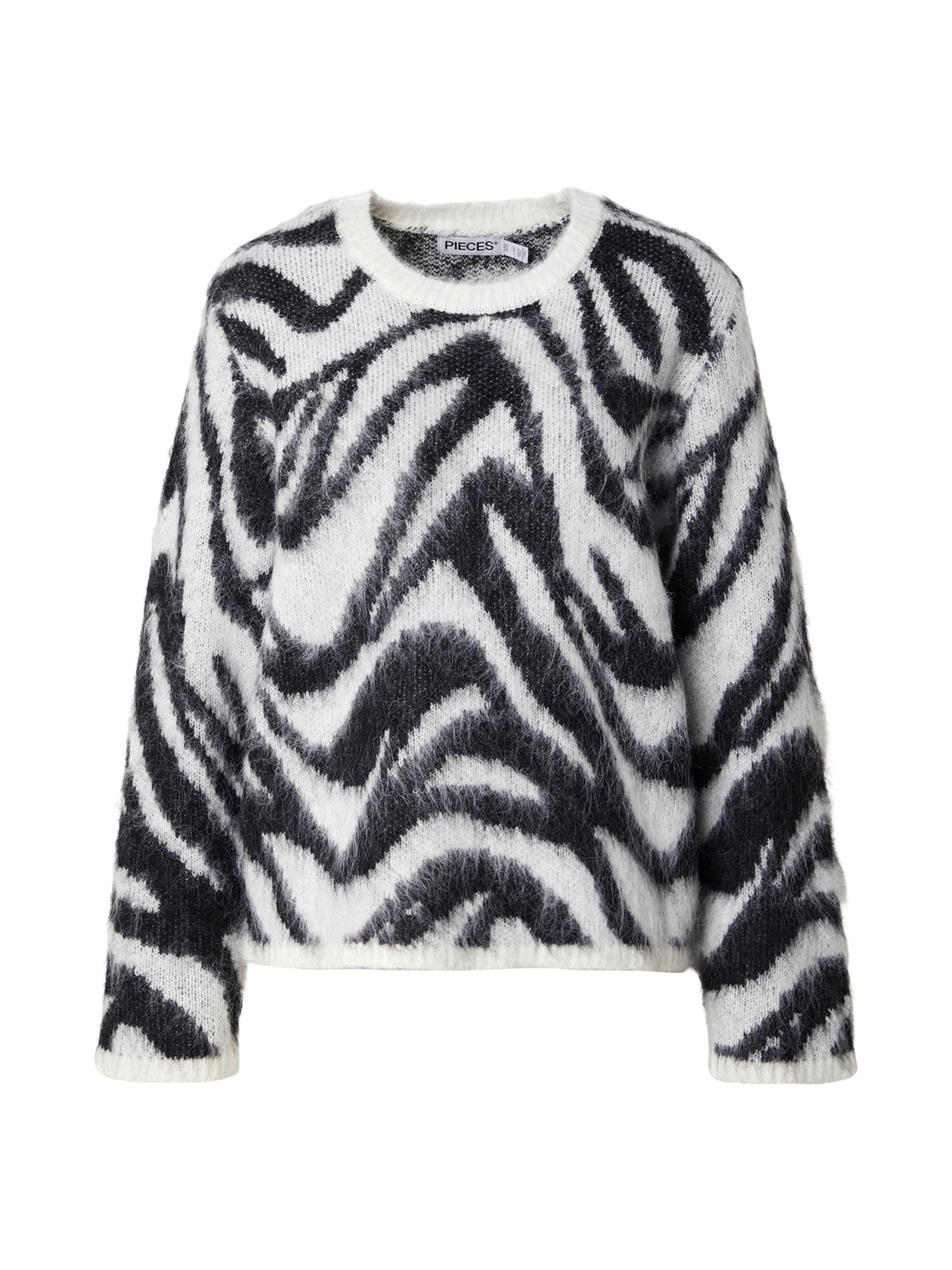 PIECES Tröja 'PCMYNTHE' i vit: framsida