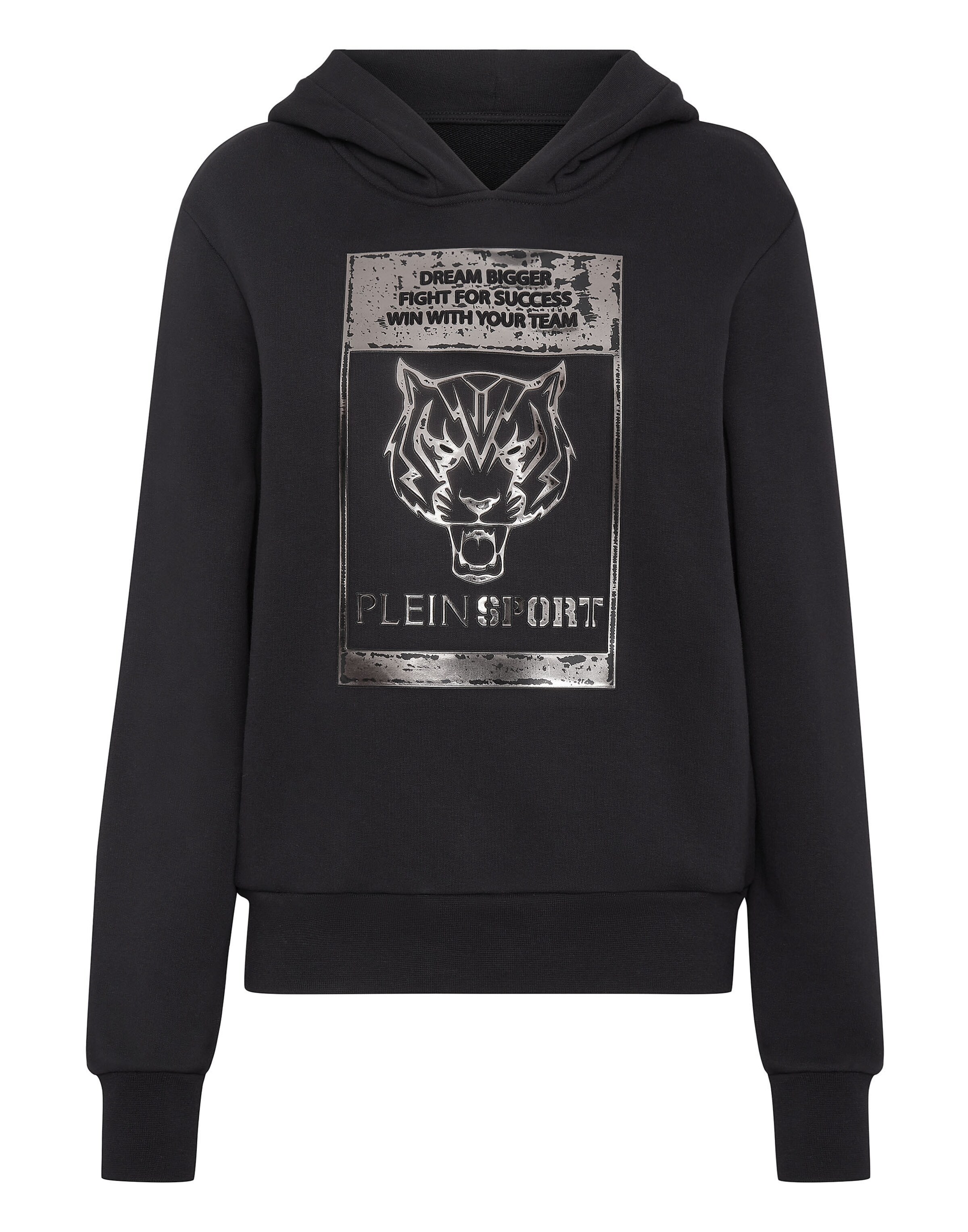 Plein Sport - Sudadera 'Tiger' en negro: frente