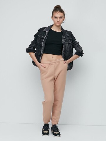 C&City Tapered Pijamahose in Beige