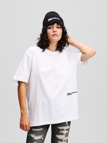KARL LAGERFELD JEANS - Camisa em branco: frente