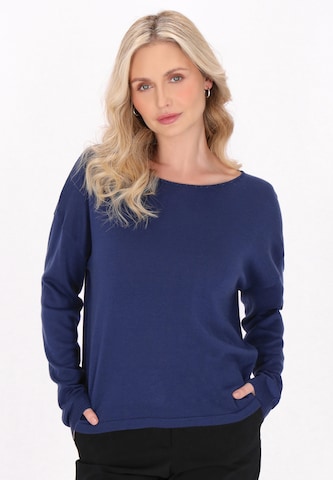 Pull-over usha BLACK LABEL en bleu : devant