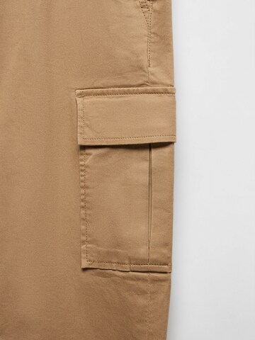 MANGO MAN Regular Cargobroek 'Zeus' in Beige