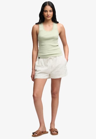 Loosefit Pantalon Superdry & Co en blanc