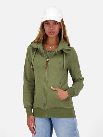 Alife and Kickin Sweat jacket 'Vivian' in Green: front