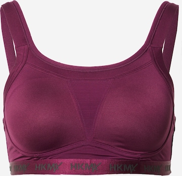 HKMX Bustier Sport bh 'The Elite 2.0' in Lila: voorkant