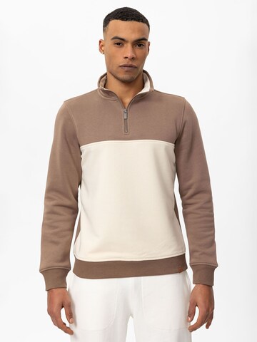 Sweat-shirt Cool Hill en marron : devant