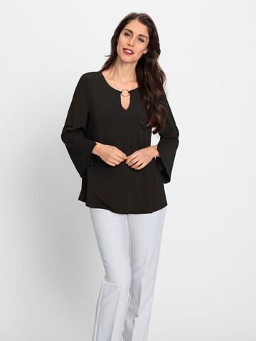 heine Blouse in Zwart: voorkant
