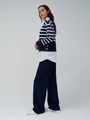 Salsa Jeans Trui 'Hemd' in Blauw