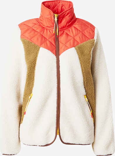 The Jogg Concept Přechodná bunda 'BERRI' - velbloudí / tmavě hnědá / oranžově červená / barva bílé vlny, Produkt