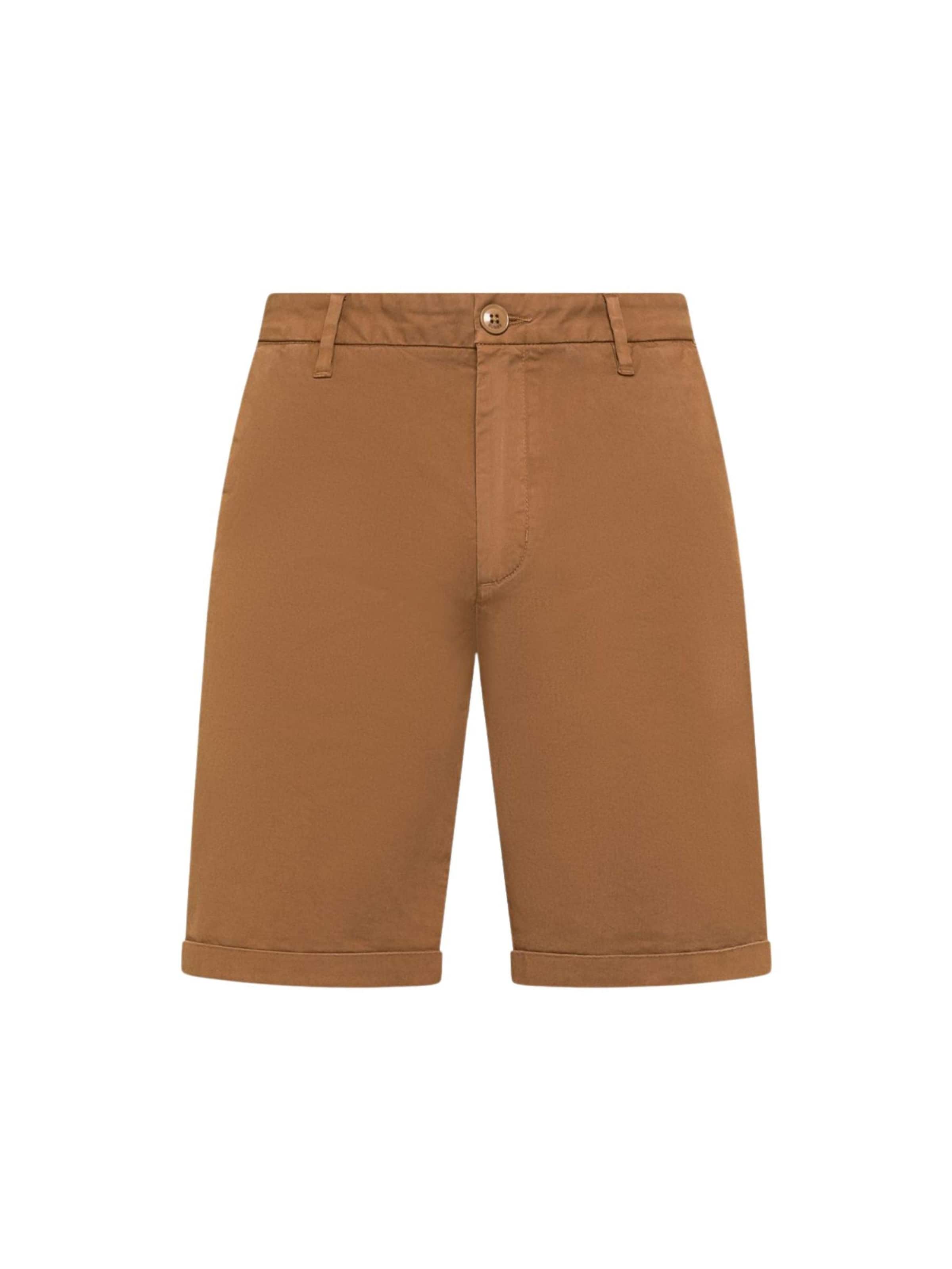 Pantalon chino SUN68 en marron : devant
