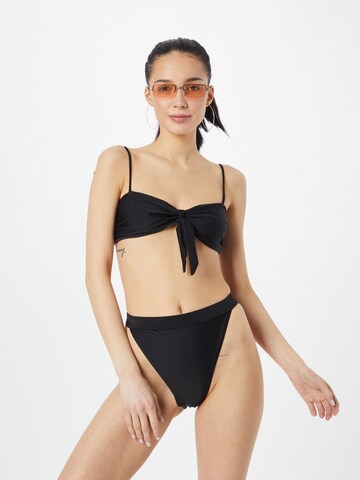 Misspap Bustier Góra bikini w kolorze czarny