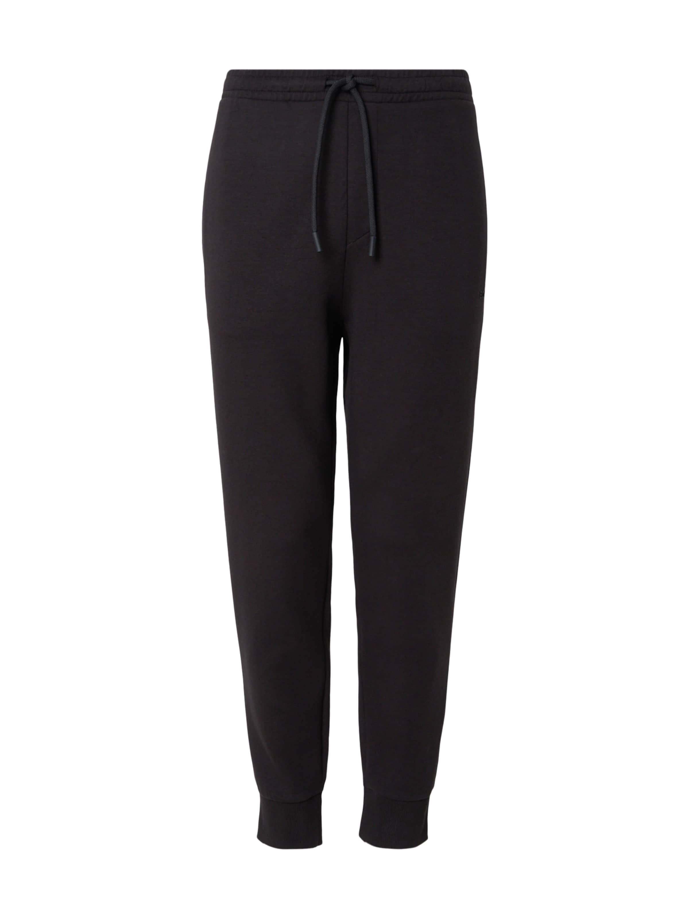 BOSS Tapered Housut 'Hadiko' värissä musta: etupuoli