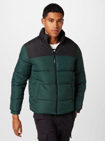 JACK & JONES Winter Jacket 'CHILI' in Green: front