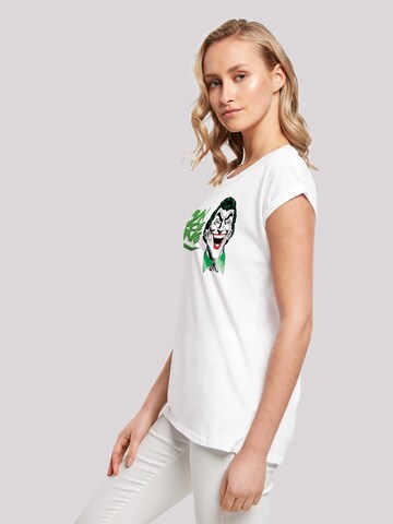 T-shirt 'DC Comis Superhelden Batman Joker The Clown Prince Of Crime' F4NT4STIC en blanc