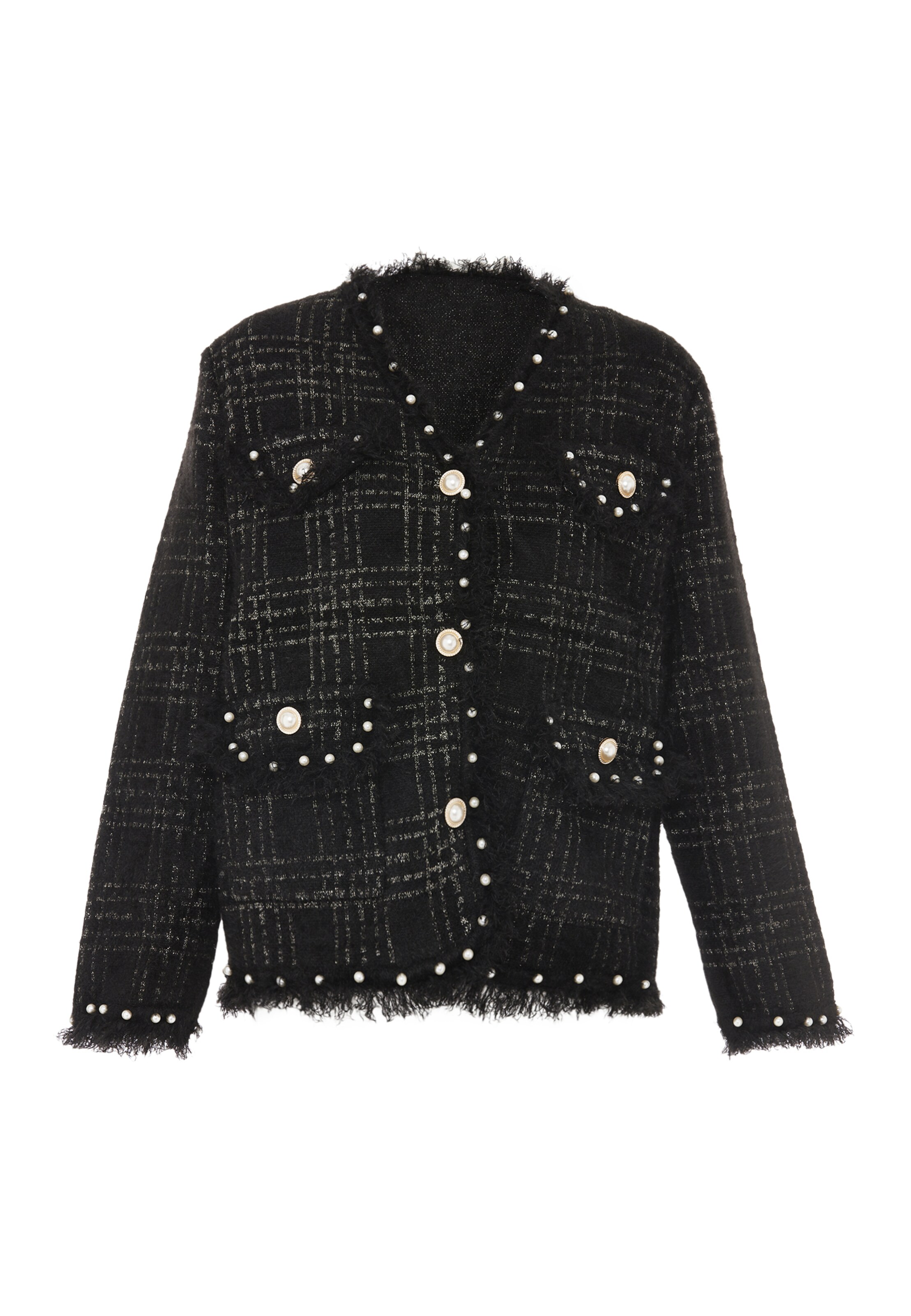 ALARY Strickjacke in Schwarz: Vorderseite