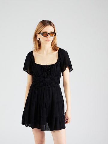 HOLLISTER - Vestido de verano en negro: frente