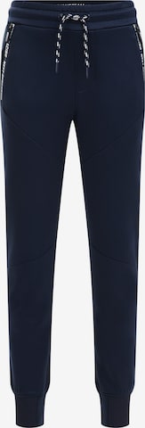 WE Fashion Tapered Pants in Blue: front