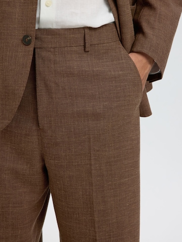 SELECTED Regular Pantalon in Bruin