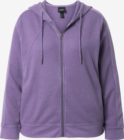 Ulla Popken Sweatjacke in M-L in flieder, Produktansicht