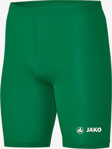 JAKO Skinny Workout Pants in Green: front