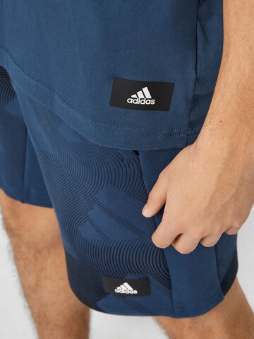 ADIDAS SPORTSWEAR Funkčné tričko - Modrá