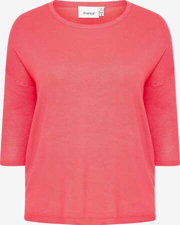 Fransa Curve Sweatshirt ' FPBLUME ' in Red: front