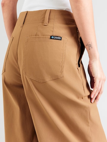 COLUMBIA Wide leg Outdoorbroek 'ROC™ Tech' in Bruin