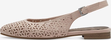 MARCO TOZZI Ballet Flats with Strap in Pink