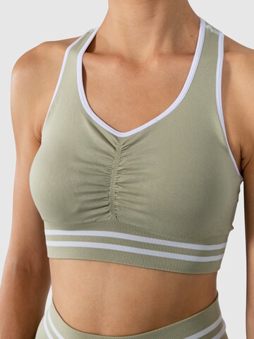 Smilodox Bustier Sport bh in Groen