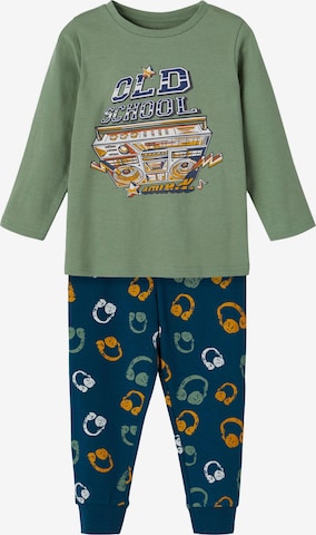 NAME IT Pajamas in Green: front