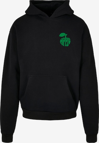 Merchcode Sweatshirt 'Beatles -  Apple Words' in Zwart: voorkant