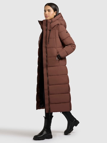 khujo Winter Coat 'Deria3' in Brown