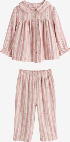 NextPidžama set - roza boja: prednji dio