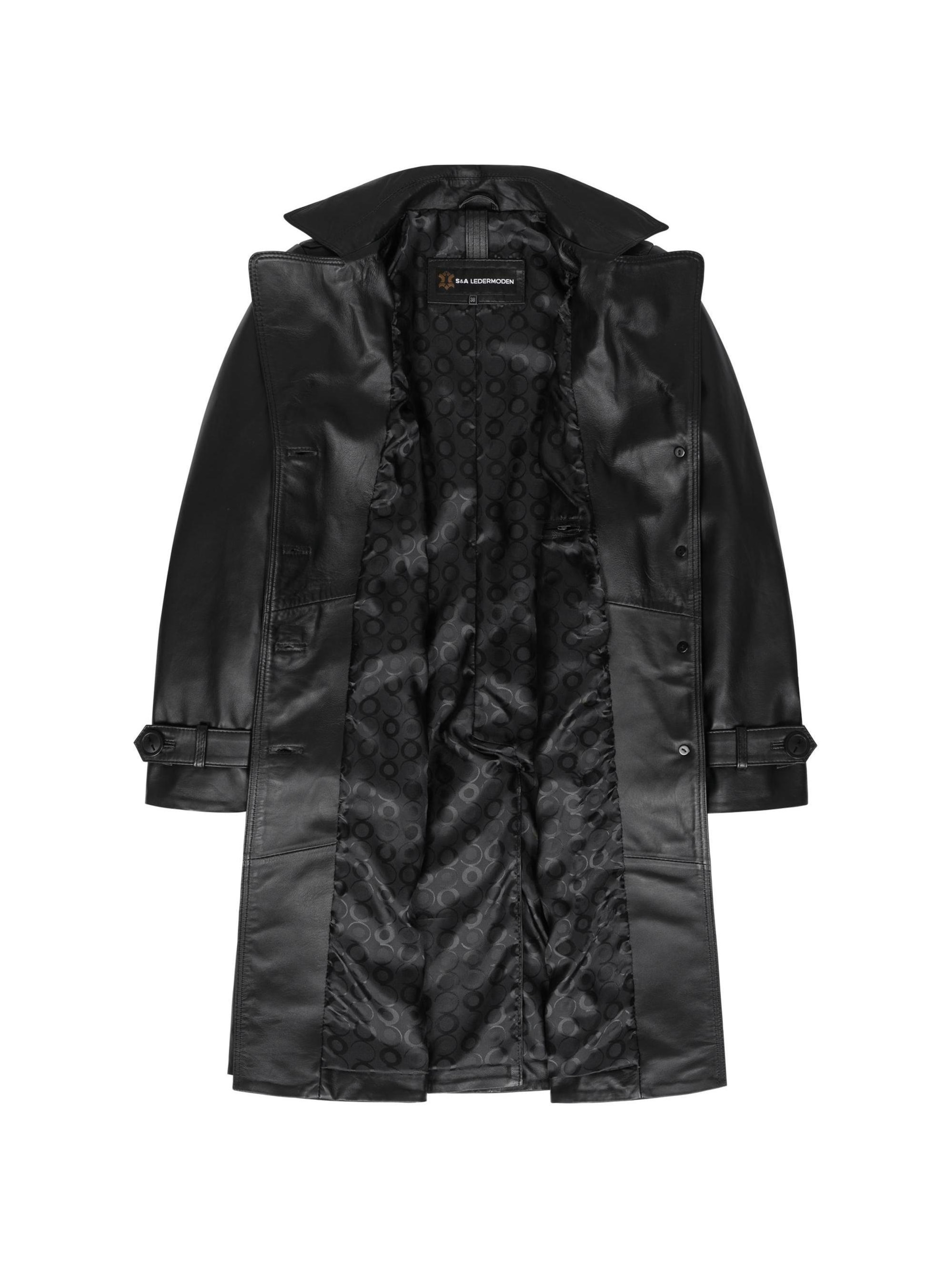 Mouflon Between-Seasons Coat 'Camila' in Black