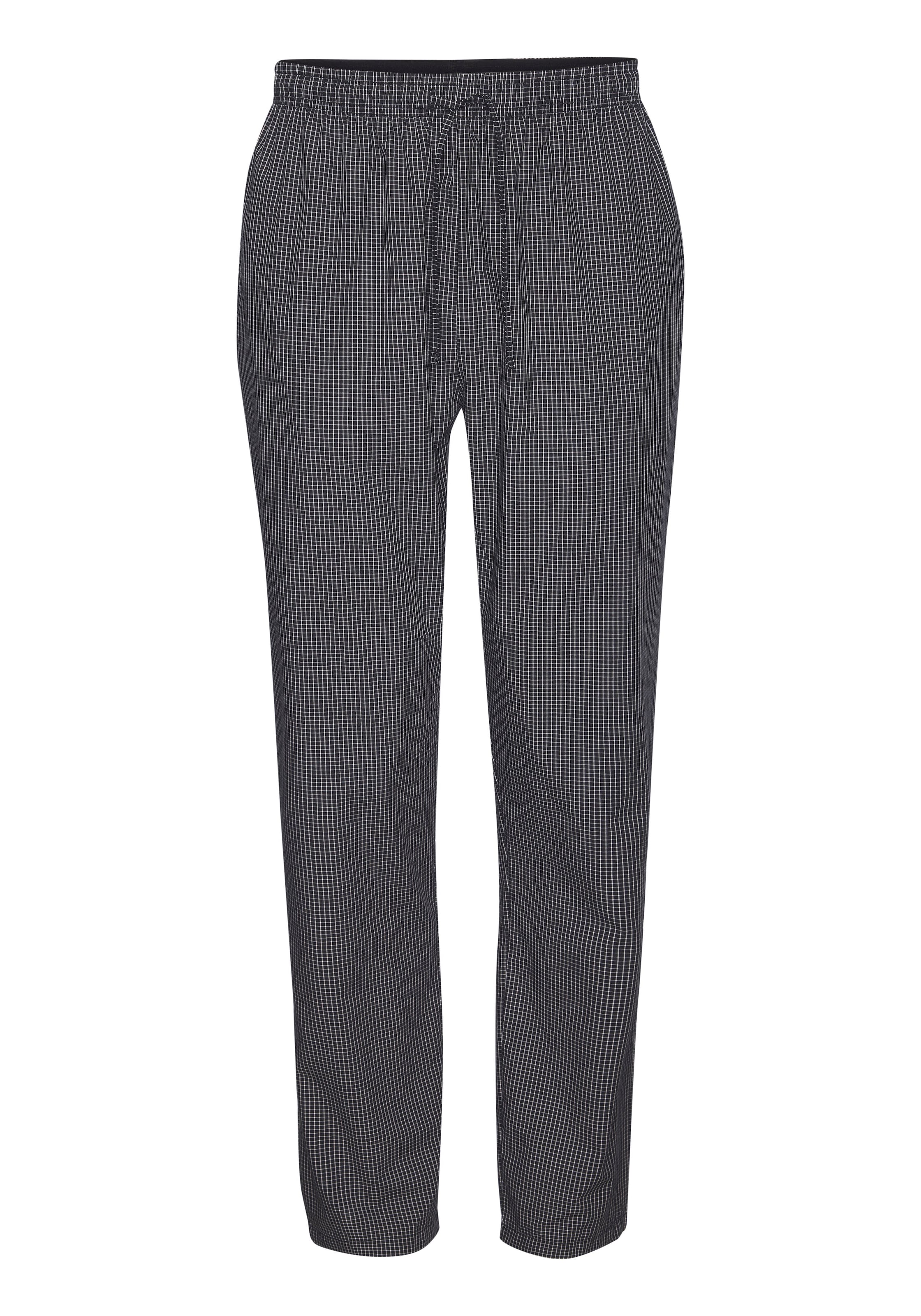 Coupe slim Pantalon de pyjama s.Oliver en noir : devant