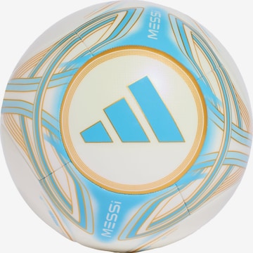 ADIDAS PERFORMANCE - Bola 'Messi Club' em bege: frente